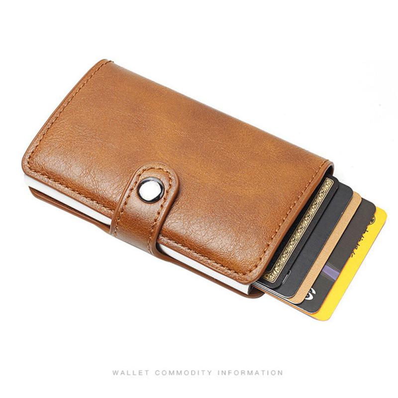 Porta carte di credito Rfid in fibra di carbonio Airtag Porta carte da uomo Porta carte di credito minimalista Portafoglio in metallo Air Tag Maschio Vallet per Airtag tarjetero – acquista a