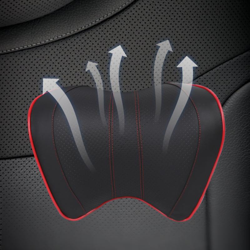 Car Headrest Neck Pillow For Seat Chair In Auto Memory Foam Cotton Cushion Fabric Cover Soft Head Rest Travel Office Support