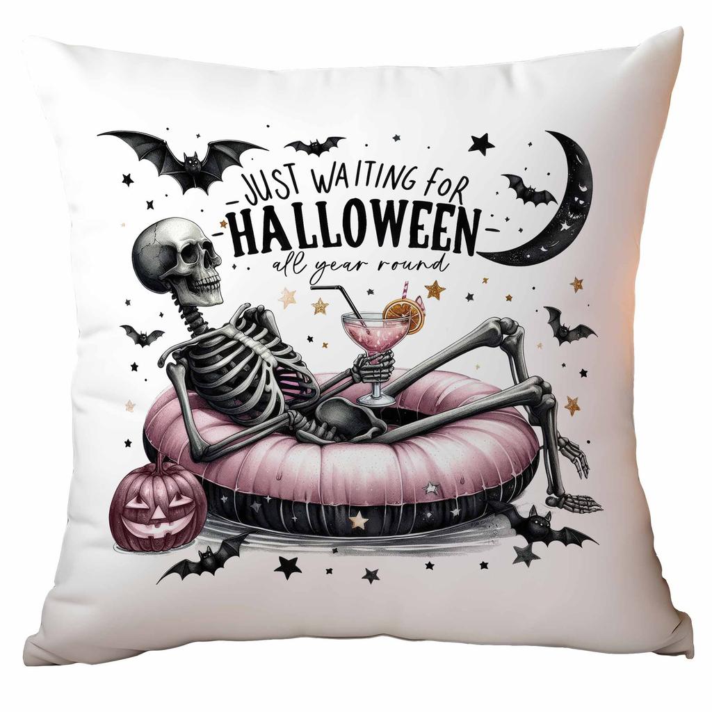 New Black Pink Halloween Pillowcase Home Holiday Decorative Cushion Pillowcase