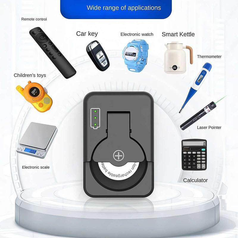1 Pcs Button Battery Charger Universal Lir2032 1632 2450 4.2V Battery Parts Button Battery Charger