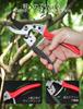 SOLODOTO Pruning Shears Lightweight Pruning Shears German 5 Times Sharper Japanese 6 Times More Durable Ergonomic Aluminum Alloy Grip for Reduced