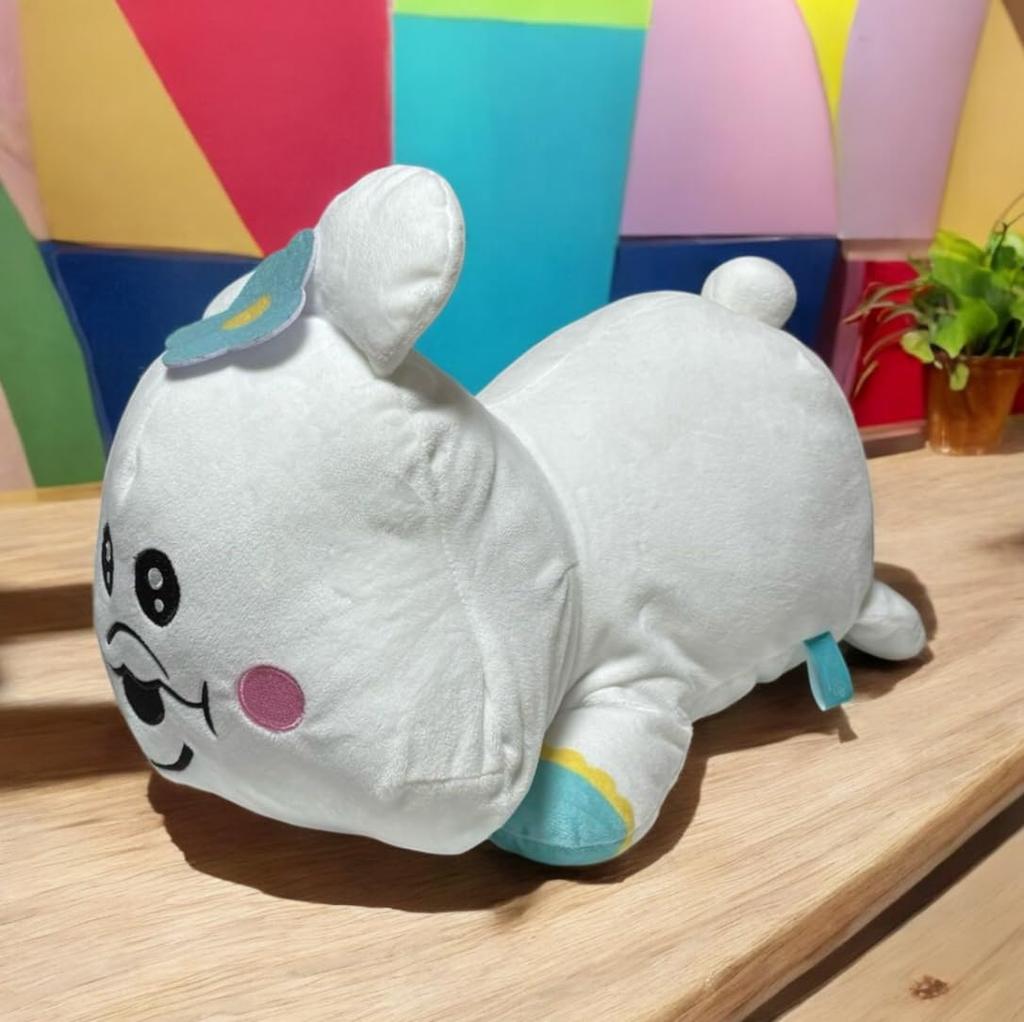 Npocha Sleep Together BIG Plush Toy Kimima Lying Down Cushion Poorly Official Goods 37cm Let's Approx. (Npocha)