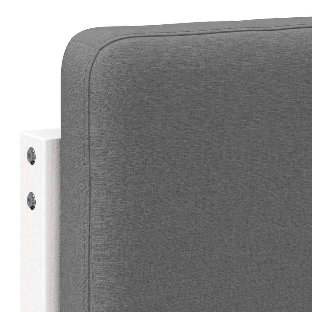 Upholstered Headboard with Headboard in White and Light Grey 180 cm