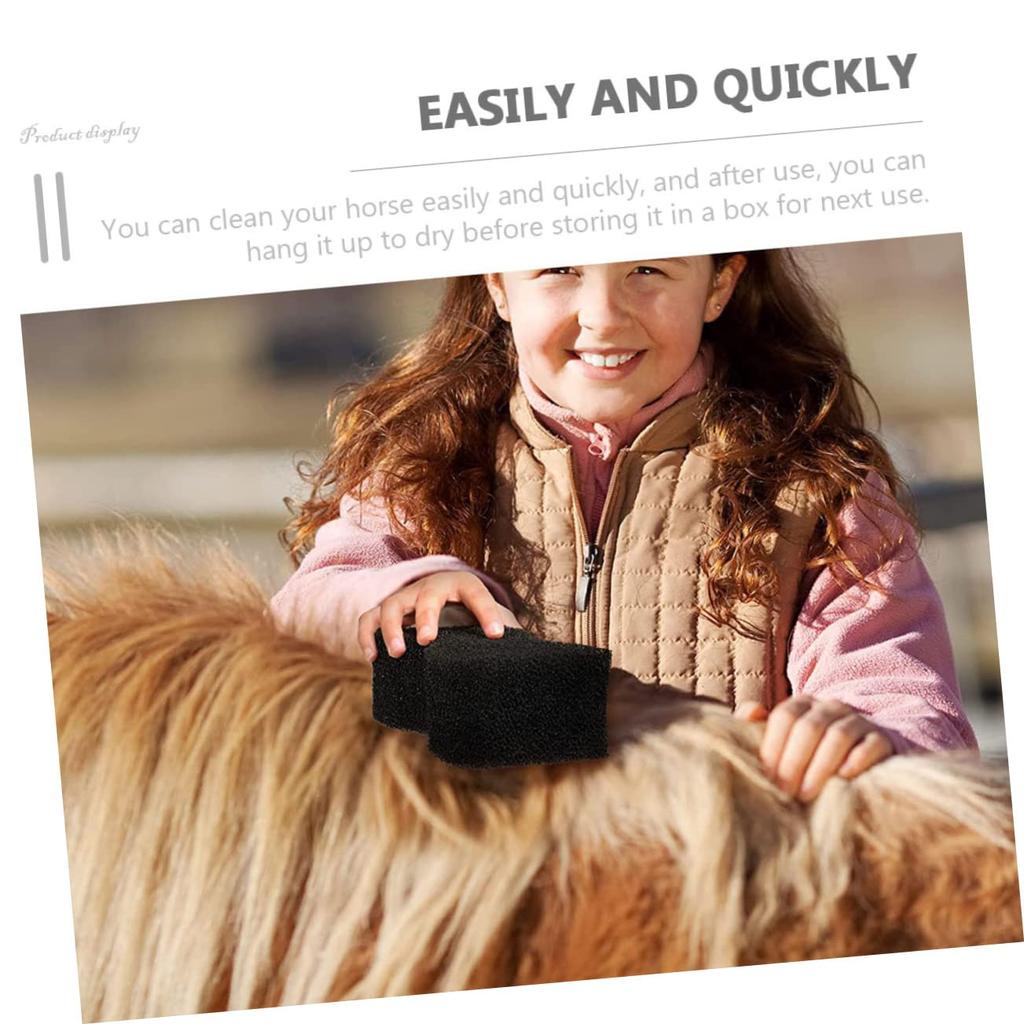 Iplusmile 1 Set Horse Sponge Sponge Handle Bath Sponge Horse Toy Eraser Sponge Wash