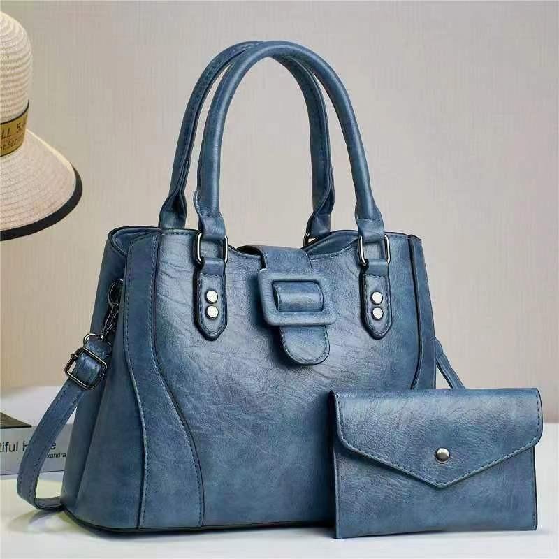 Stylish High-end Pu Leather Women's Handbag Versatile Casual Large Capacity Tote Bag