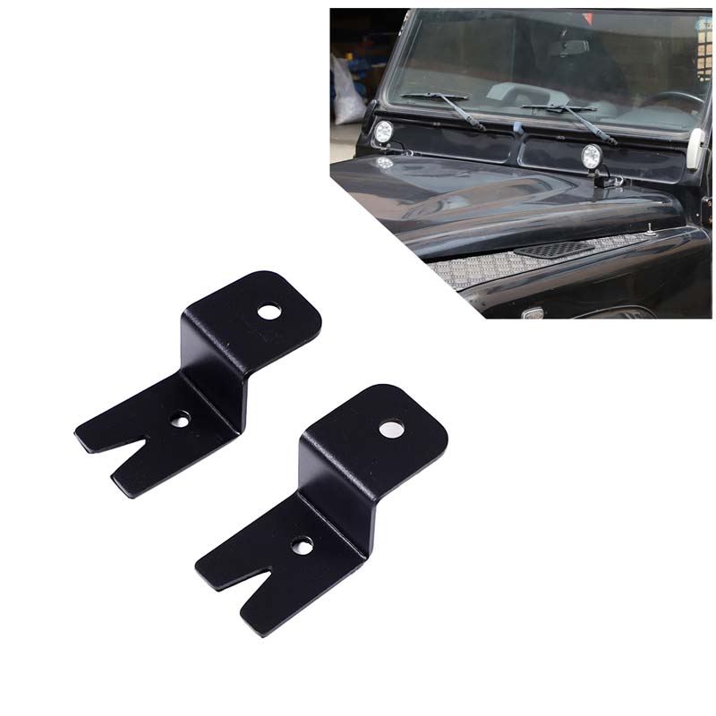 For Land Rover Defender 2004-2018 Carbon Steel Car A-pillar Spotlight Bracket Engine Hood Searchlight Bracket Car Modification