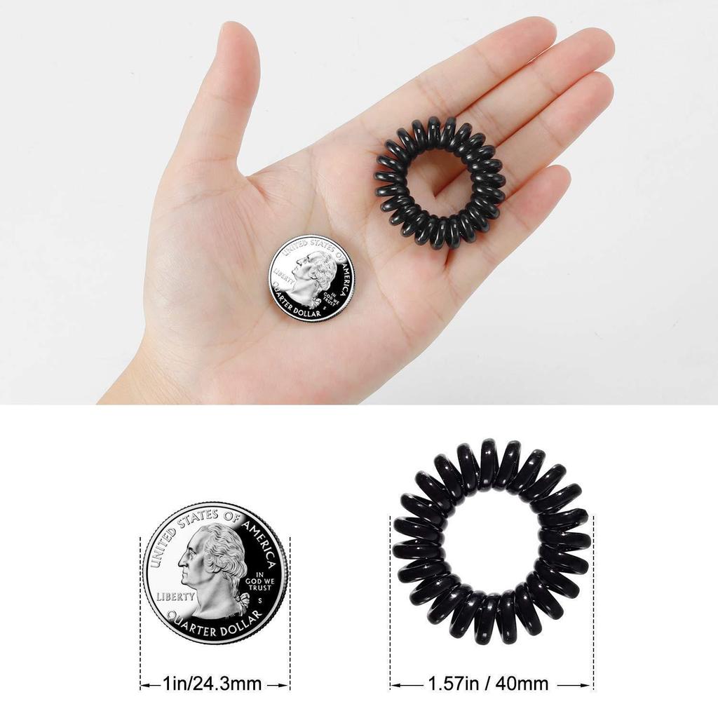 Traceless Hair Coil: Simple Cross-Border Phone Line Hair Accessory for Women, Ideal for Ponytails