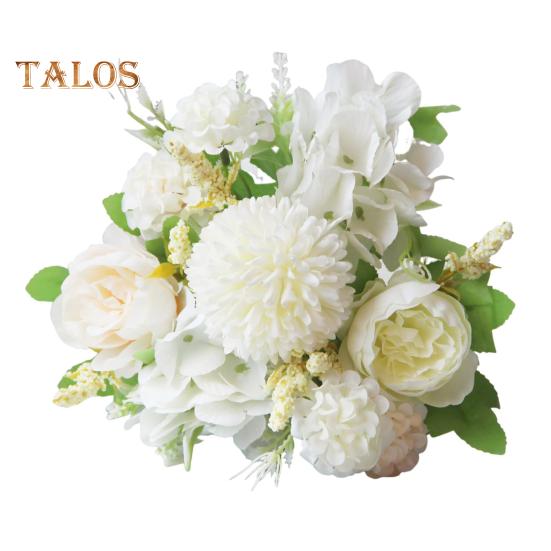 

Искусственные цветы Букет искусственных пионов Смешанные цветы из искусственного шелка Букет искусственных цветов для украшения стола Декор для свадебной вечеринки белый