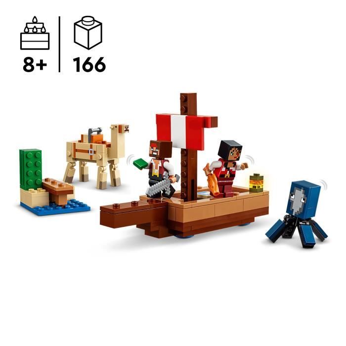 LEGO® Minecraft® 21259 Pirate Ship Voyage Building and Exploration Set