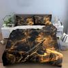 "Jazz Musician Art Decor Set" Bedding Set with 1 Duvet Cover 2 Pillowcases Single Double King Queen, Gift
