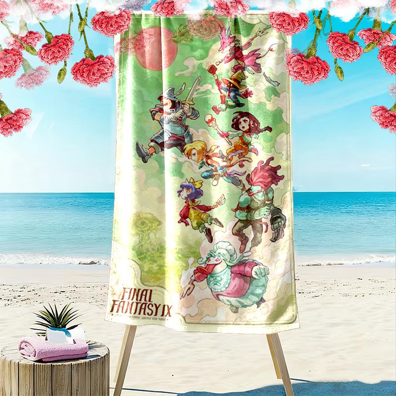 FFIX Characters 2D Flat Print Beach Towel, Large Soft Quick Dry Towel for Beach Camping SwimmingXSTJ0915138