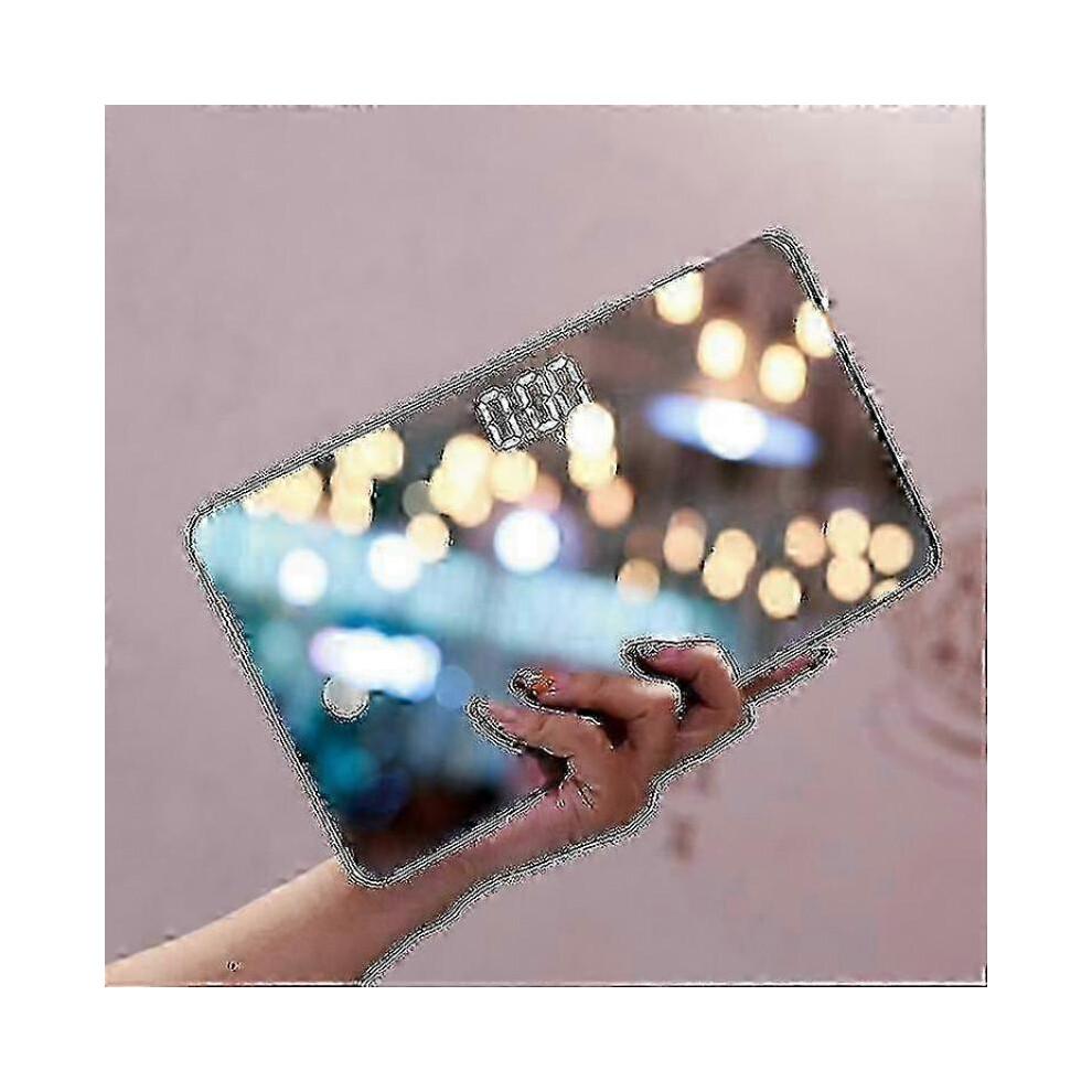 Travel Scale for Body Weight, Small Portable Body Weight Scales Digital Bathroom Mirror Scale Mini Electronic Scale for Personal Health Usb Charge Hwy