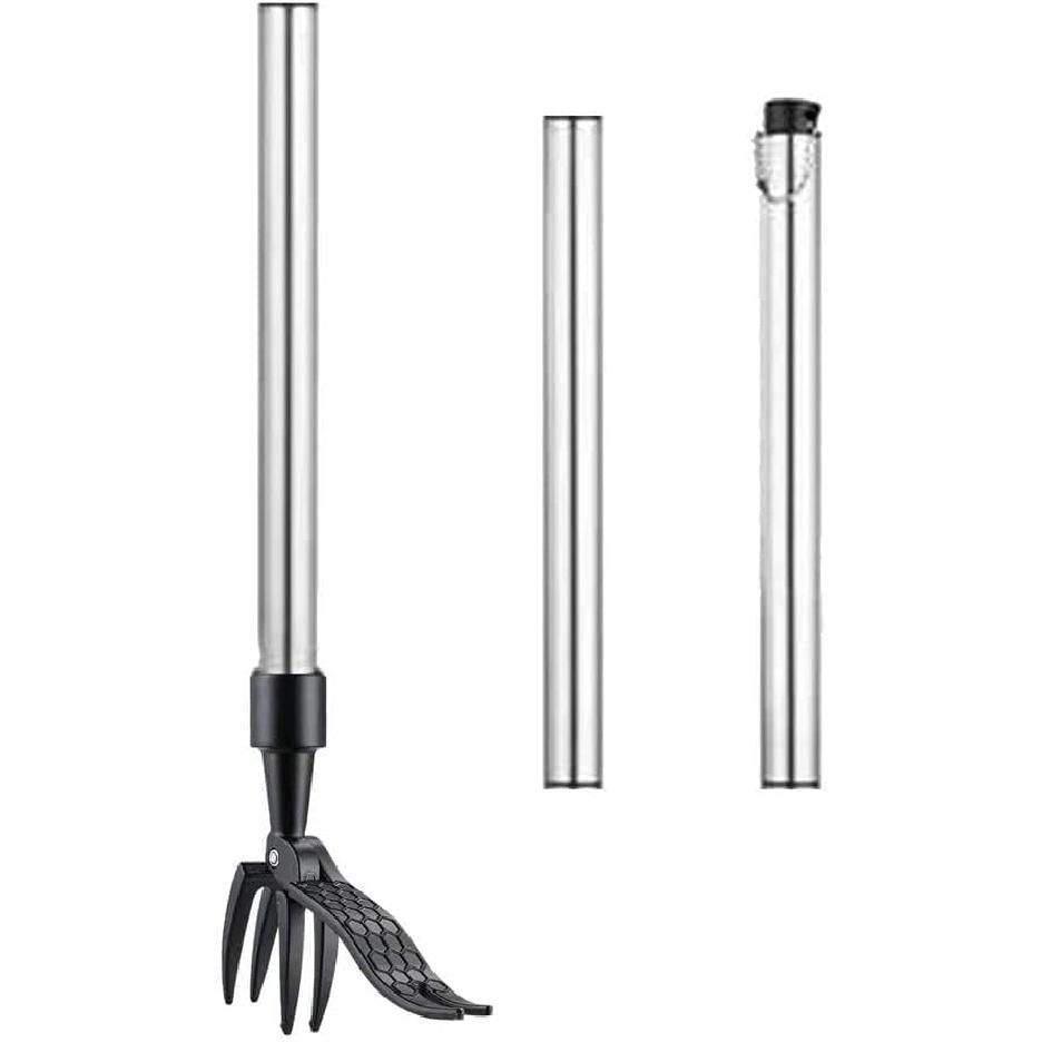 

Инструмент для удаления сорняков стоя с длинной ручкой для сада и газона, регулируемый сорнякоудалитель с длинной ручкой до 39 дюймов, инструмент для удаления сорняков без наклона или stainless steel handle