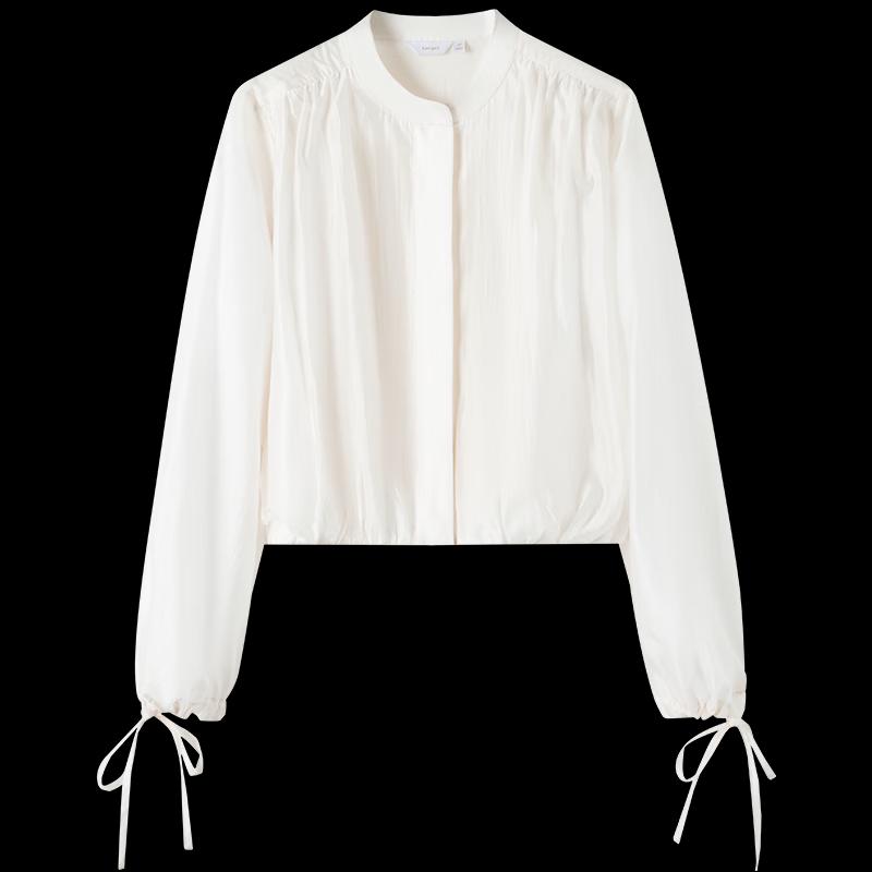 Navigare Women's Elegant Round Neck Long Sleeve Blouse