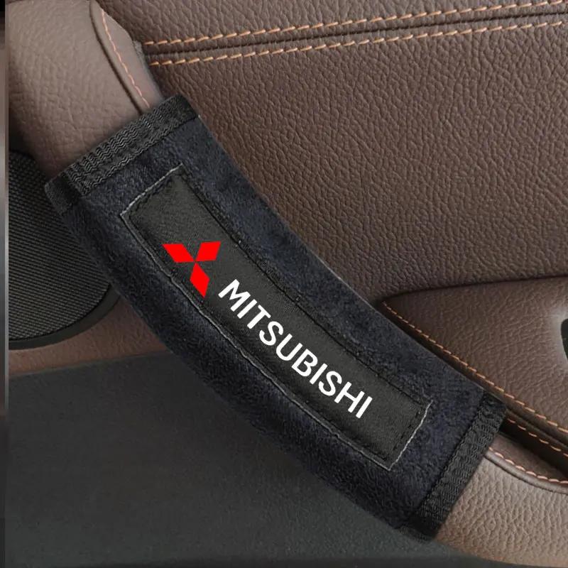 1/2 stuks Auto Deurhendel Handrem Stuurwiel Veiligheidstrek Handschoenen Voor Mitsubishi Asx Outlander Xl 3 Lancer Pajero 4 L200 EVO