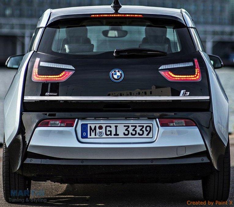 Bmw I3 I01 2013- Striscia Cromata Portellone Posteriore