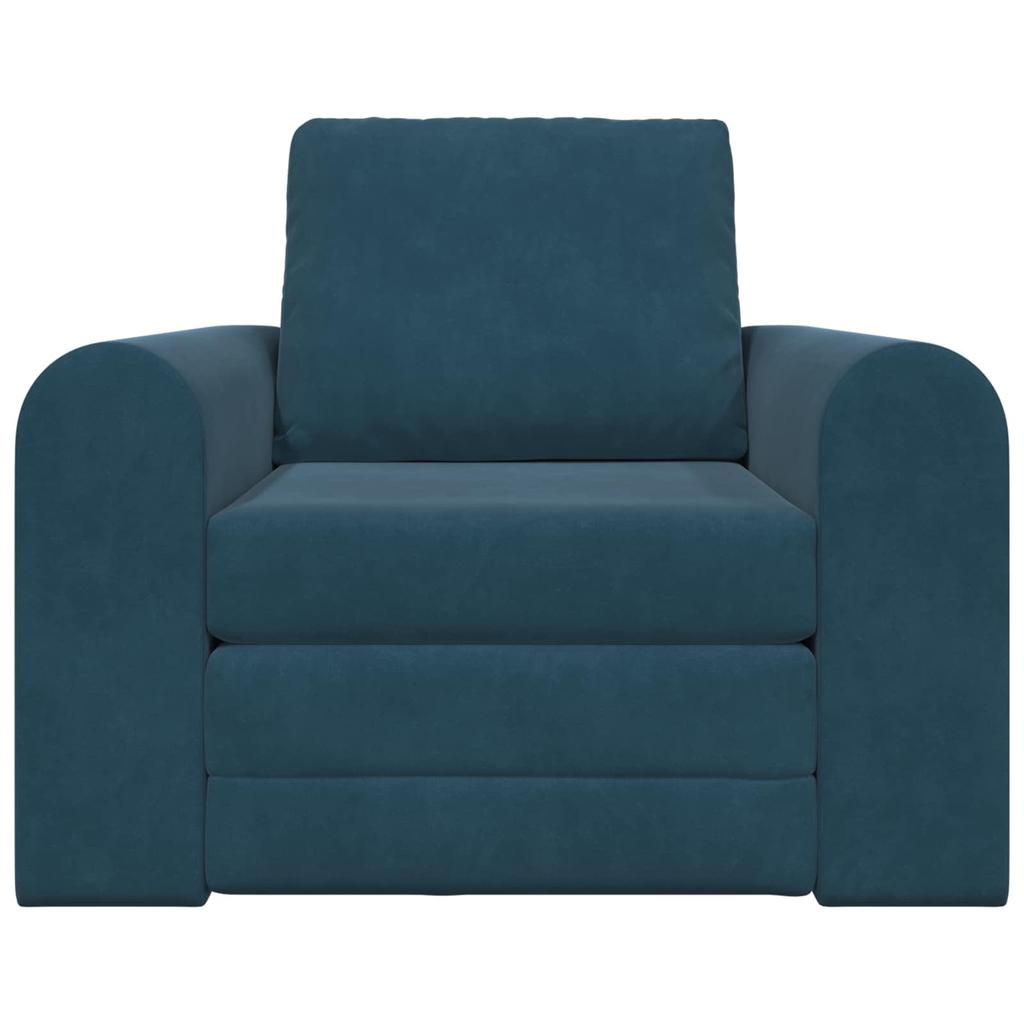 Blue Sleeper Sofa 98 x 71 x 83 cm Velvet