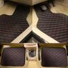 4 Pieces Premium Leather Car Floor Mats Stylish Durable Protective Fit All Vehicles Interior Foot Pad Easy Clean Amagi
