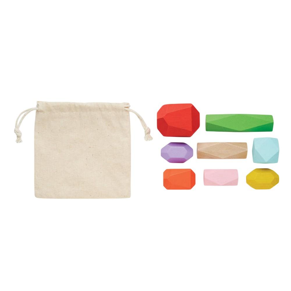 MidOcean Dolmen Wood Stacking Rocks (Pack of 8)