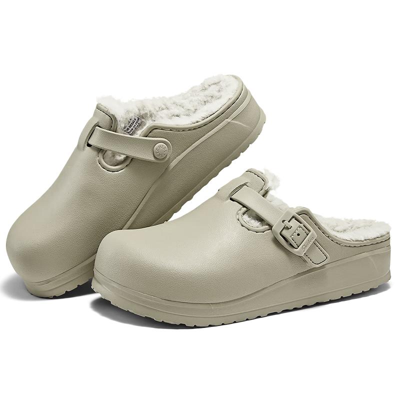 Skechers Women s Winter Slip-On Bubble Clogs US 7 5860₽