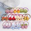 20 Stück pro Dose Ananasfrucht Niedliche Bonbonfarben Cartoon Elastisches Haarband für Kinder
