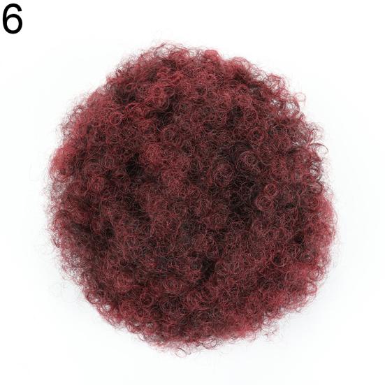 

Красивый секретный эластичный парик-пучок, термостойкий, короткий, вьющийся, волнистый, резинка для волос 9