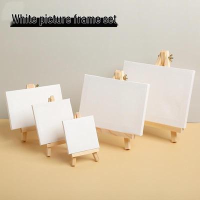 Mini Easel Set with Canvas Frames for Acrylic and Oil Painting