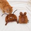 Jijijing 1 Set Funny Cockroach Pet Costume, Adjustable Headgear And Sleeveless Tank Top, Plush Cozy Outfit for Small Medium Dogs Cats Party Wear