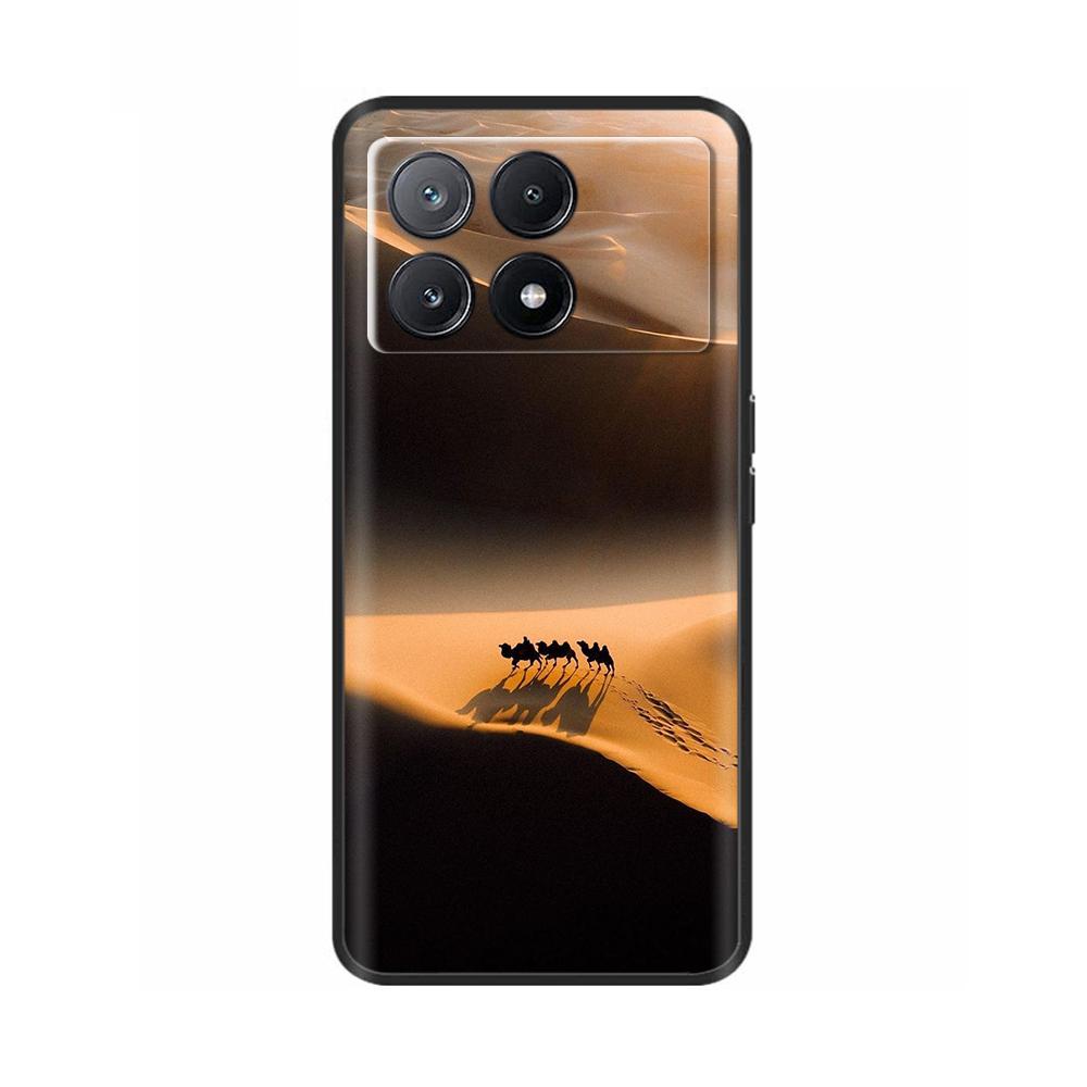 Poco X6 Case Phone Case Lovely Cat Coque Cover For Xiaomi Poco X6 Pro Poco X 6 Pro X6Pro Pocox6 Pro 5G Liquid Silicone Cases