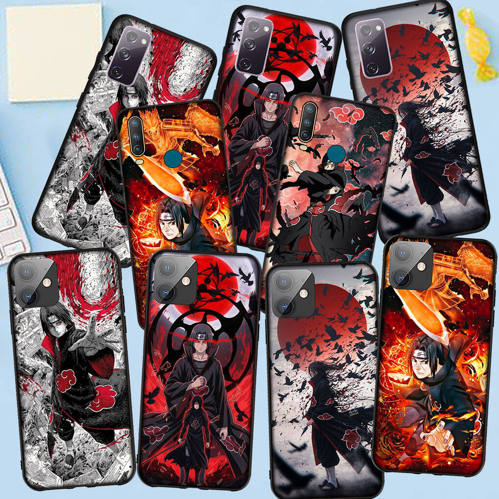 Custodia per Telefono per Samsung Galaxy S25 S23 S24 Ultra FE Plus A05 A06 A15 A16 A36 A37 A35 A54 A55 A56 A57 A25 A26 A53 A17 Funda Uchiha Itachi Narutos Cover