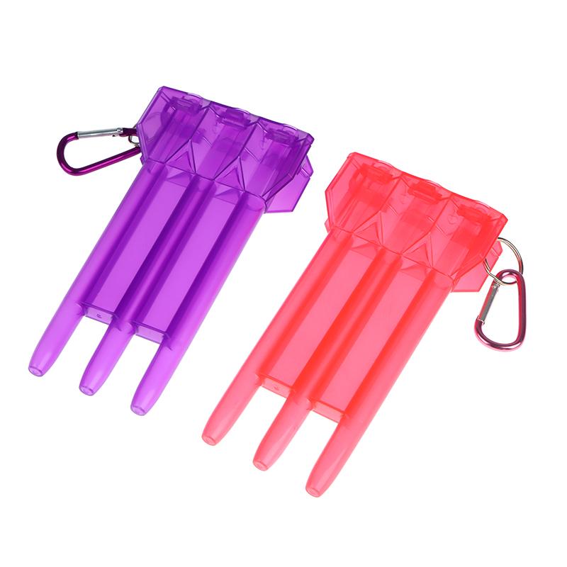 1Pc Dart Box Portable Universal Transparent Darts Abs Dart Box Key Lock Buckle