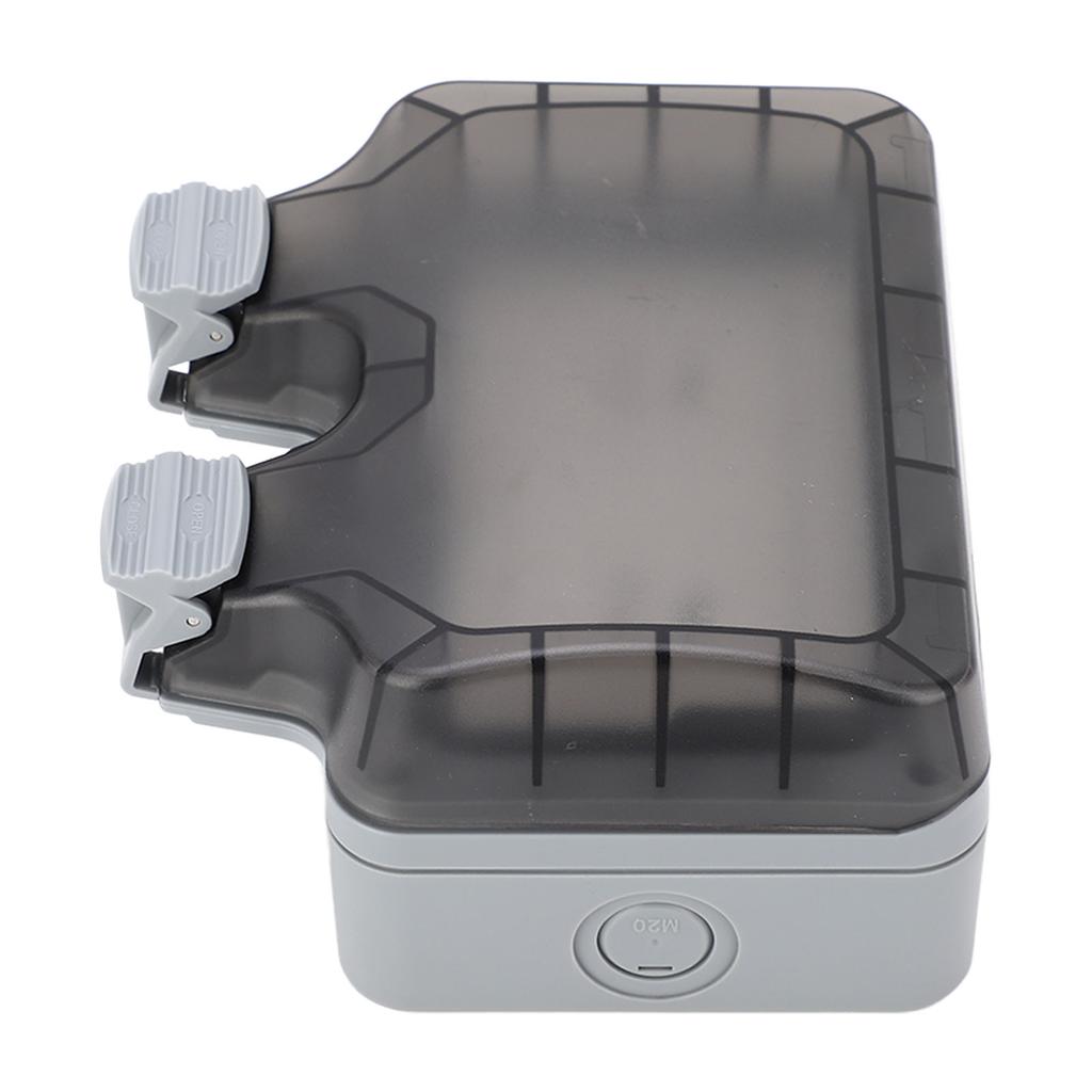 Outdoor IP66 Waterproof Wall Power Socket 2 Sockets Rainproof Charging Outlet   15A