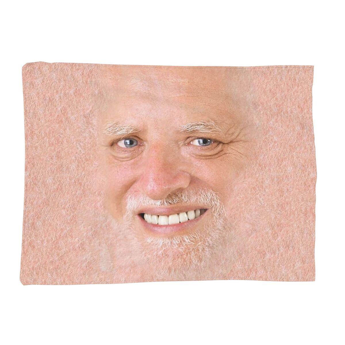 Hide The Pain Harold Meme Blanket Soft Warm Flannel Throw Blanket Bedspread for Bed Living room Picnic Travel Home Couch Size: 75*100cm, Weight: 230 GSM