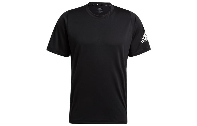 

Adidas T Shirts Men s Black Crew Neck Moderate Straight Fit GU2771 S