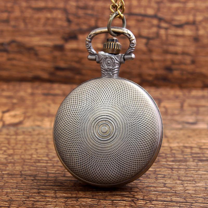 Flap Can Be Pasted Photos Creative Personality Romantic Couple Gift Retro Pocket Watch Men and Women's Pendant Groove Can Be Pasted Photos