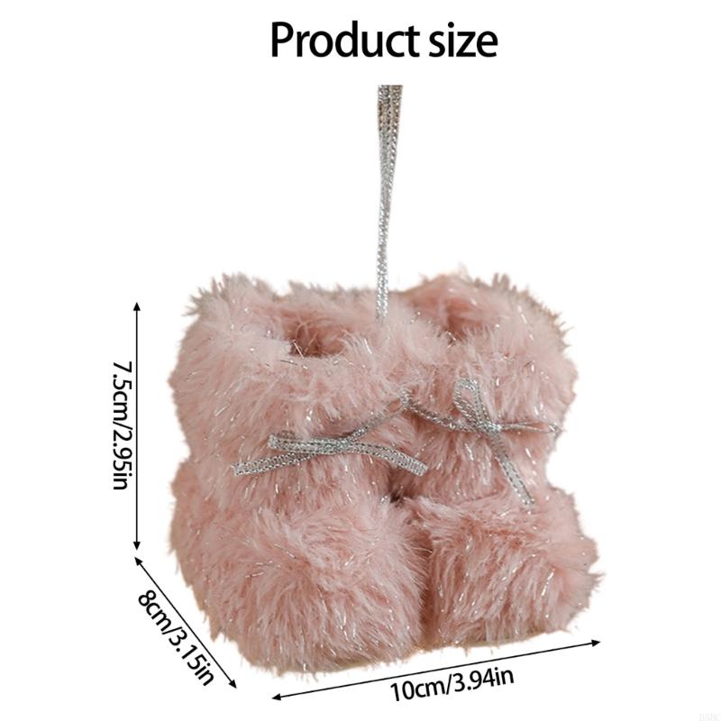 Festival Plush Boot Tree Ornament Plush Soft Decoration For Christmas Party Or Home Styling