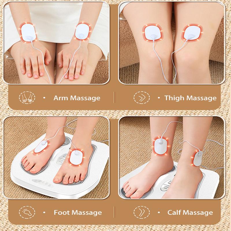 Aparat electric cu vibrații pentru picioare și gambe cu căldură, telecomandă, viteză de vibrație reglabilă, pentru circulație, fasciită plantară