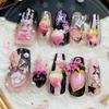 Silicone Nail Mould With Strawberry Bowknot Pattern for Creative Nail Art Designs