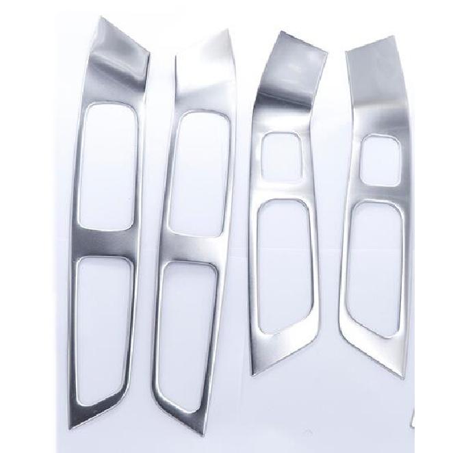 

Для Volvo XC60 S60 V60 внутренняя отделка из нержавеющей стали, подлокотник для окна, кнопка подъема окна, внутренняя отделка, 7 шт./4 шт., Стайлинг автомобиля 4PCS