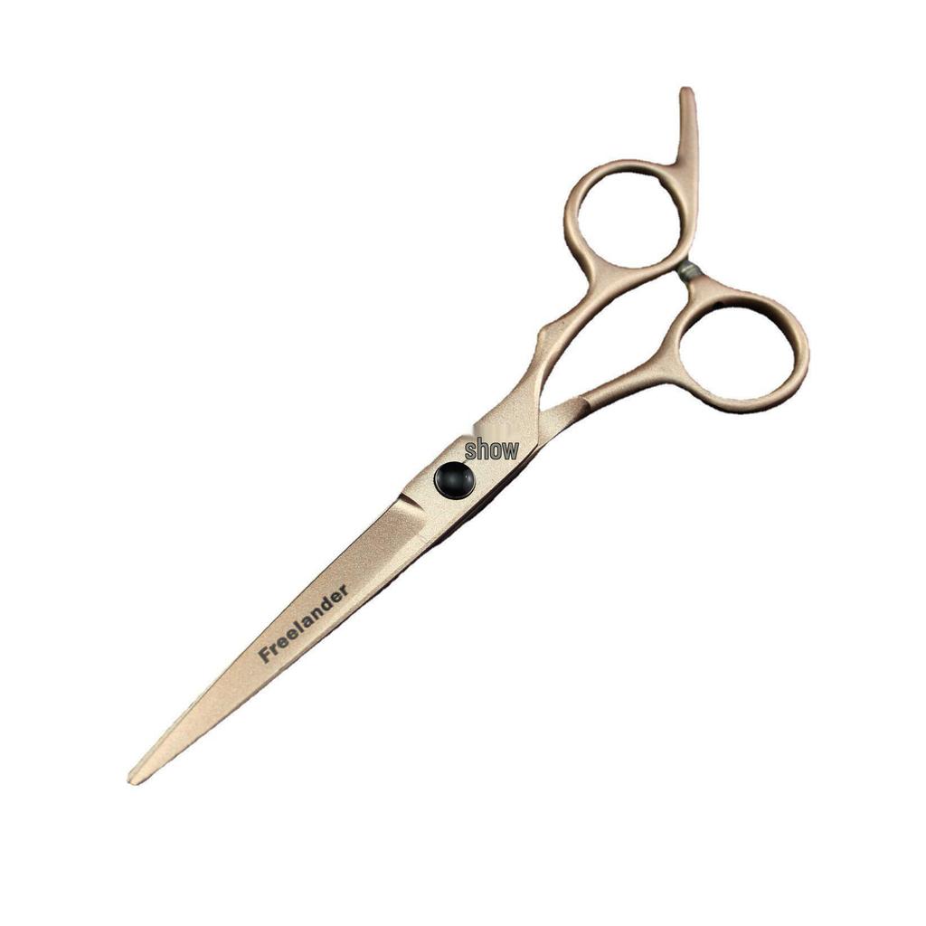 6.0" Rich Gold Painted Hairdressing Barber Scissors Set - Straight, Bangs, and Thinning Shears