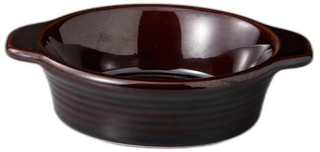 

13cm Thick Round Gratin Dish x x 4cm Gratin Dish Setomonohonpo (Candy) [13 15.6 280cc]