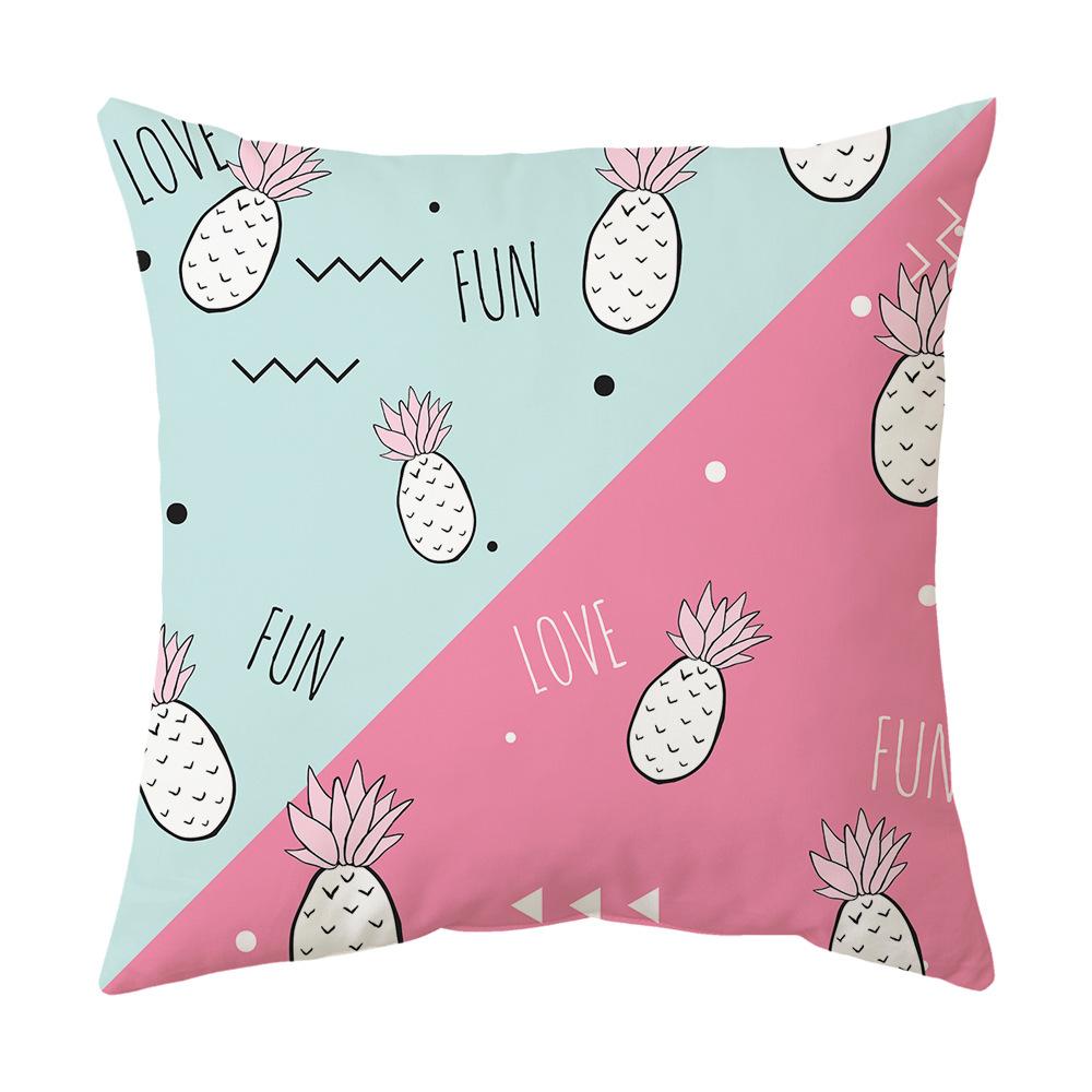 New Pineapple Cactus Yellow Pillow Geometric Pillow Cover Pillow Car Cushion Sofa Pillow Cover