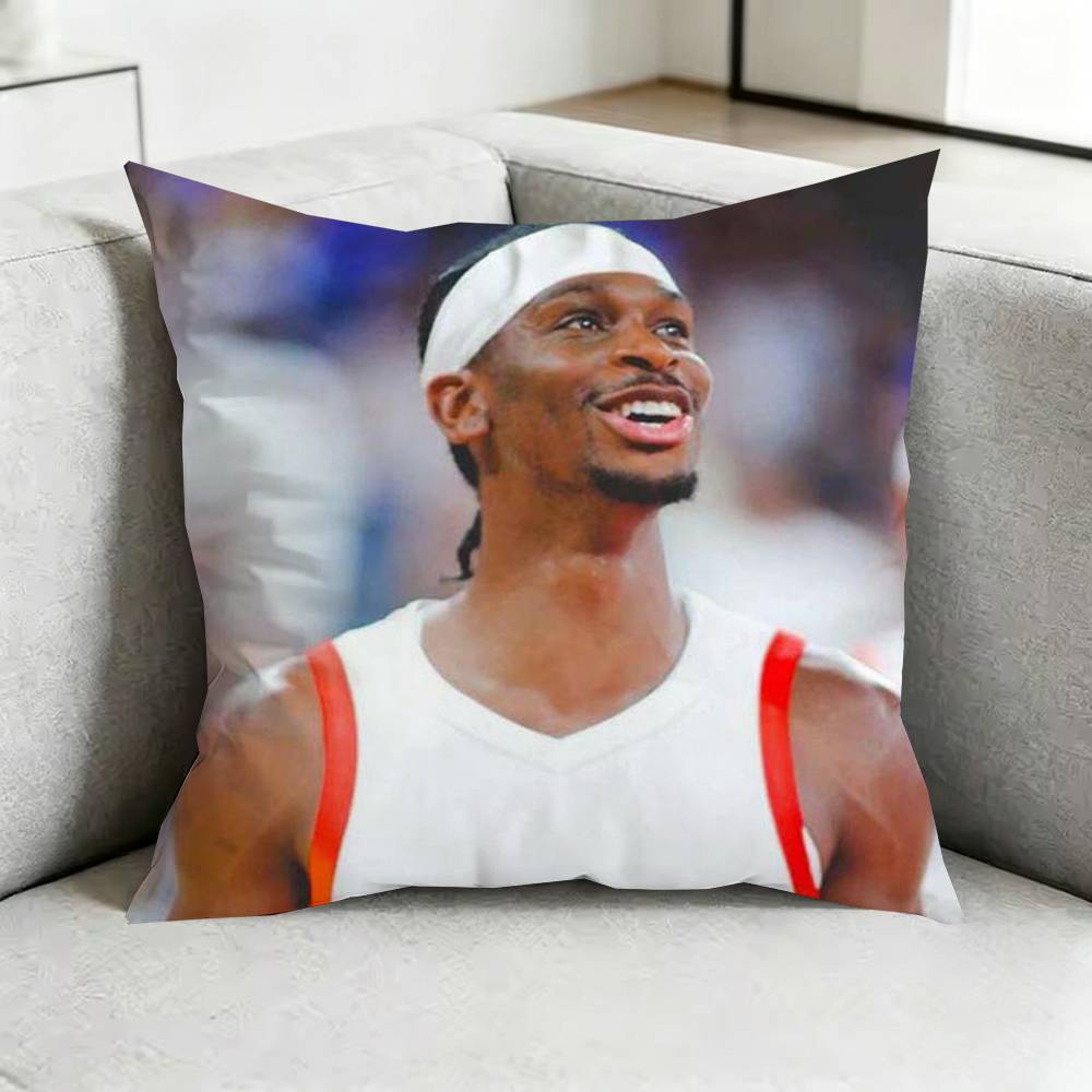 SShai GGilgeous Alexander Basketball Pillow Case Square DoubleSided Sofa Cushion Cover Bedroom Bedside Pillow Gift