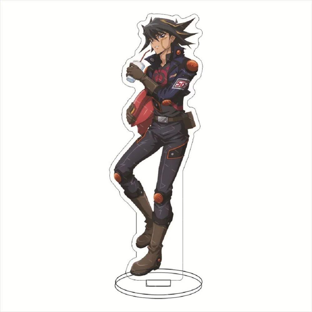 

New Game Yu-Gi-Oh! 5D s Acrylic Stand Doll Anime Fudo Yusei JACK ATLAS Crow Hogan Kiryu Kyosuke Figure Model Plate 15CM 15 cm