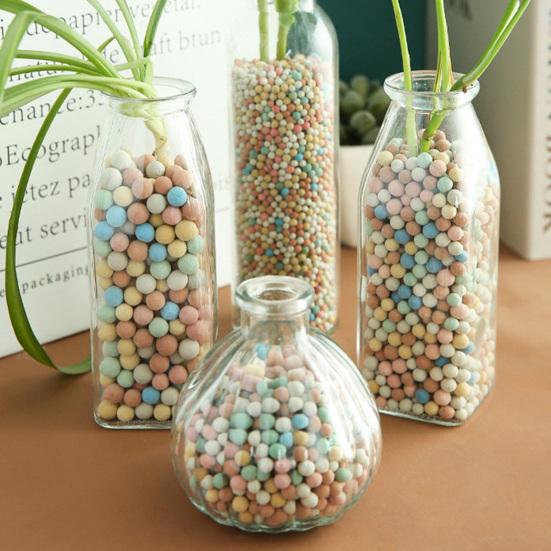 500g Billes d'Argile Litière de Terrarium Couche de Drainage Billes d'Argile Couverture de Terreau pour Plantes Billes pour Pots de Plantes Succulentes Plantes en Pot Hydroponie