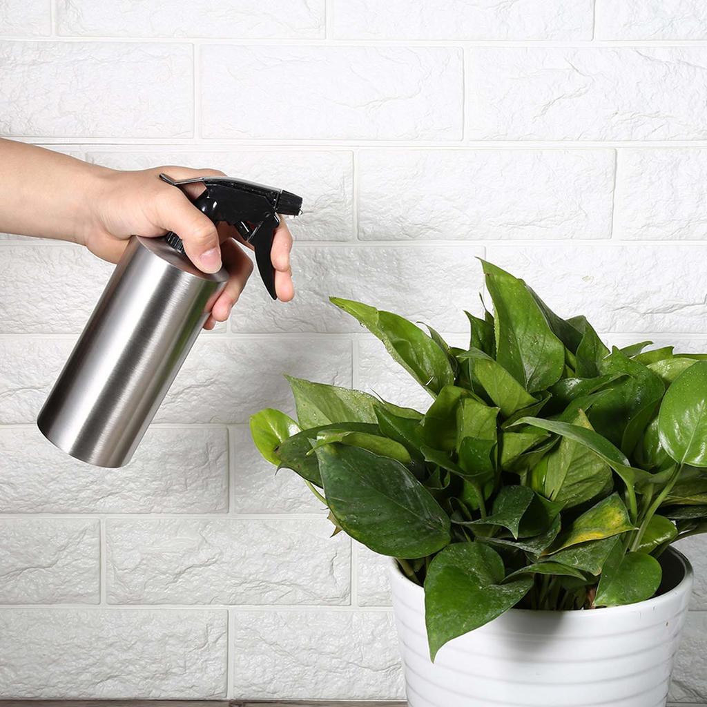 304 Stainless Steel Multi functional Pump Pressure Watering Pot Private Flower Water Cans 550ml