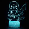 Pikachu Led Night Light 3d Illusion Lamp Bedside Kids Gifts Bedroom