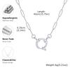 Exquisite Rectangular Chain Necklace for Women,Stainless Steel Bubble Buckle Necklaces,Fashion Jewelry Gifts