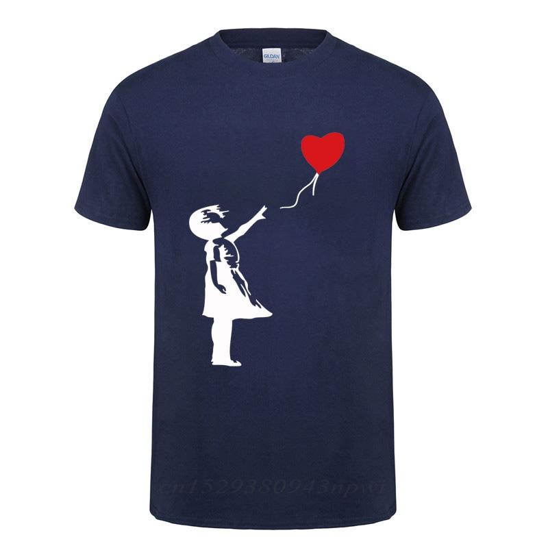 Floating Balloon Guys Banksy Theres Always Hope Fashion T Shirt For Unisex Male Short Sleeve O Neck Cotton Casual TShirt Tshirt