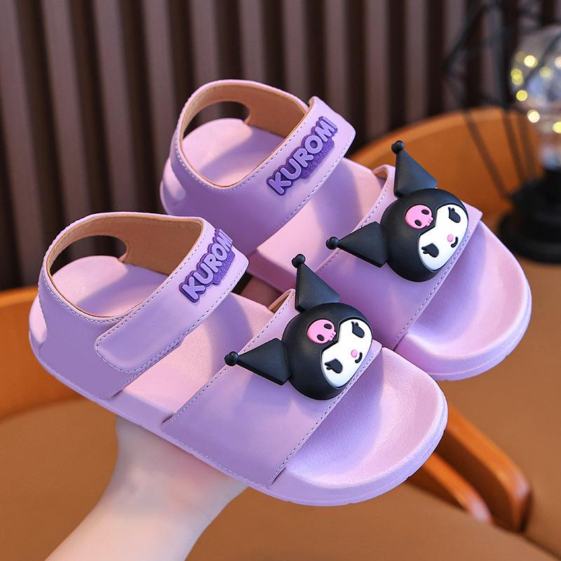 New children's sandals for boys and girls, summer boys' beach shoes with non-slip soft soles EVA Girls' princess sandals